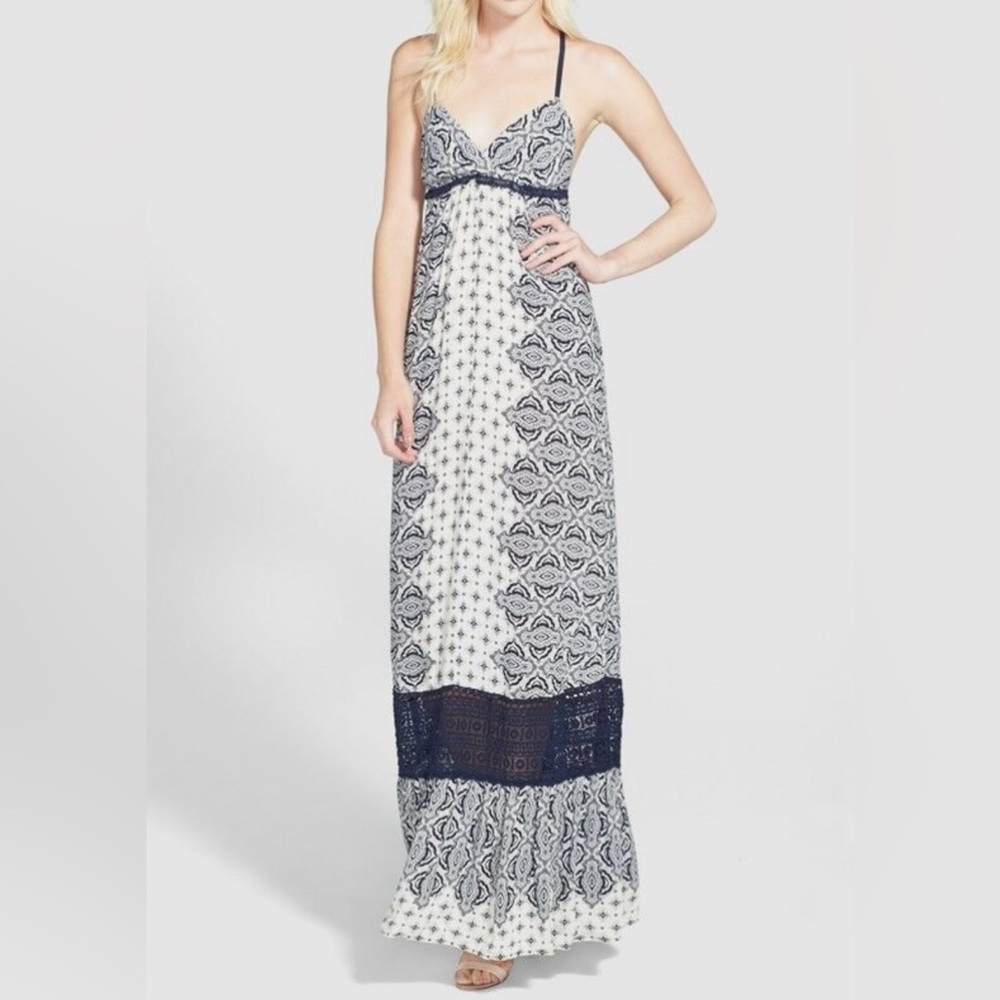 Gypsy 05 Voile Triangular Back Maxi Dress, Size S